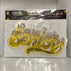 Senior Decal - Yellow and Black